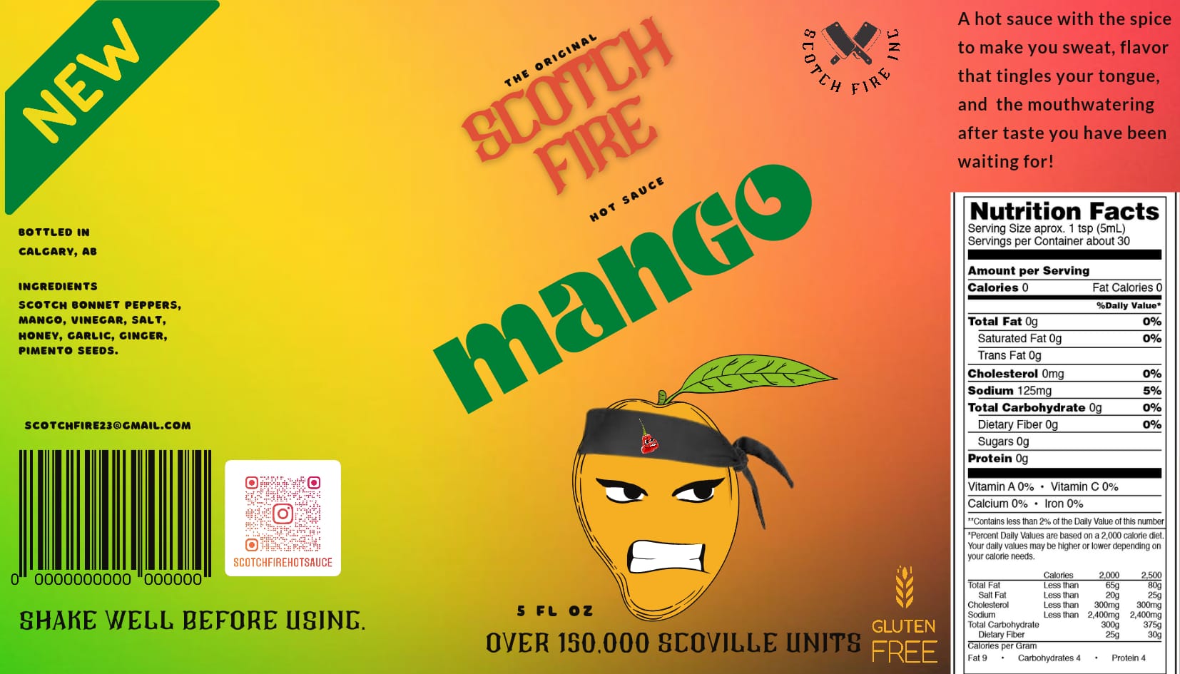 Scotch Fire - Mango Hot Sauce